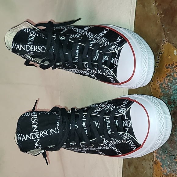 Converse All-Star. Chuck Taylor. JW Anderson Colab Black. Worn once. Men's 13 - Picture 9 of 16